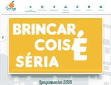 Tablet Screenshot of orangetoys.com.br